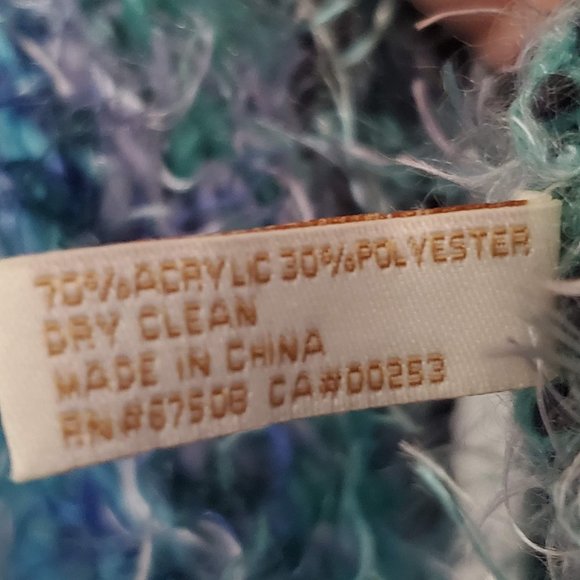 Collection Eighteen Long Blue Knit Infinity Scarf - Picture 5 of 6